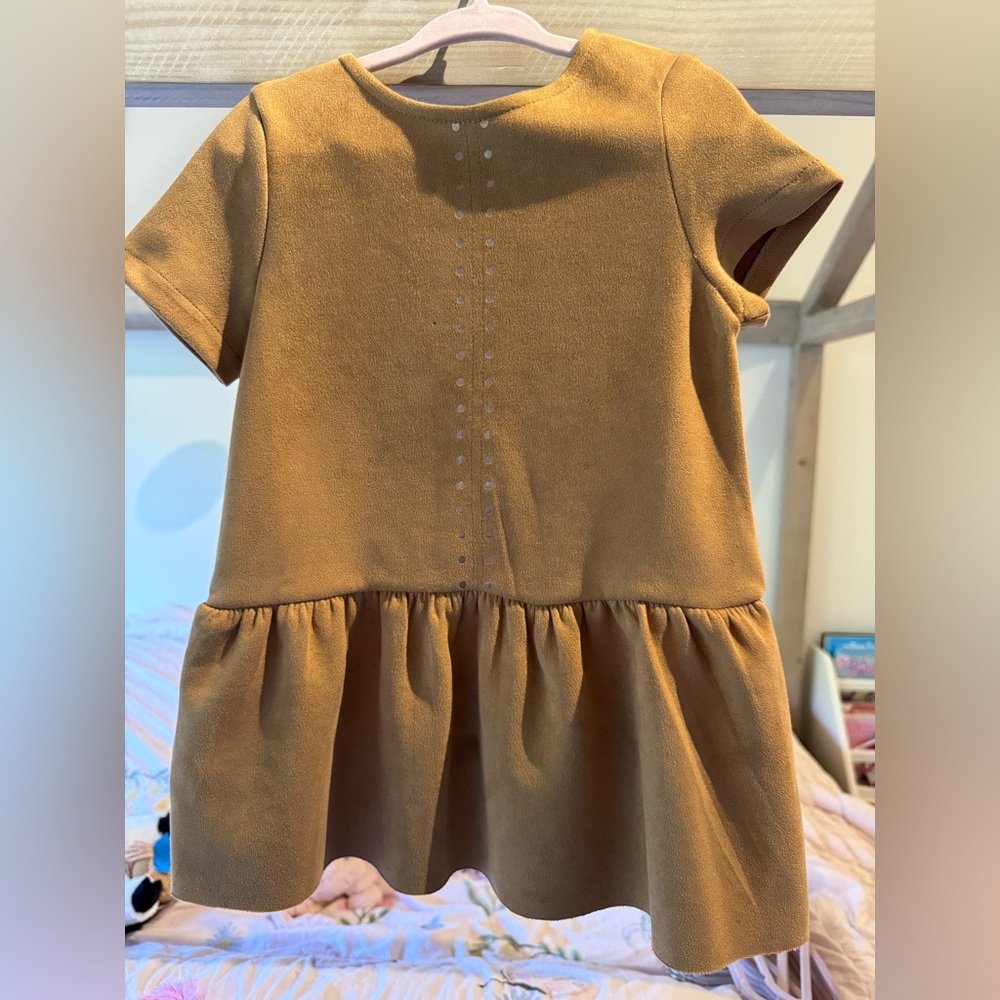Mayoral Brown Suede Dress